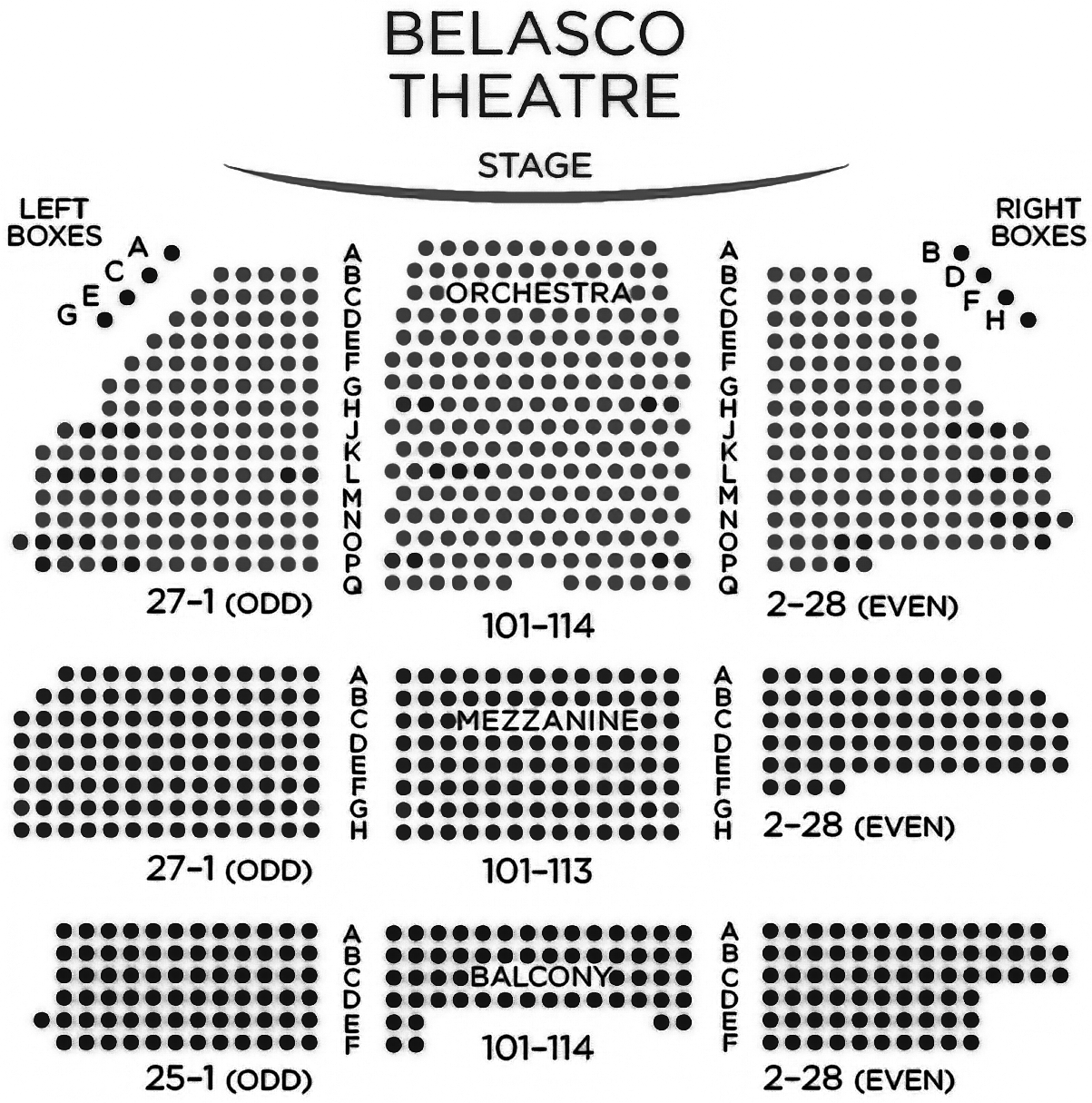 Plan du théâtre
