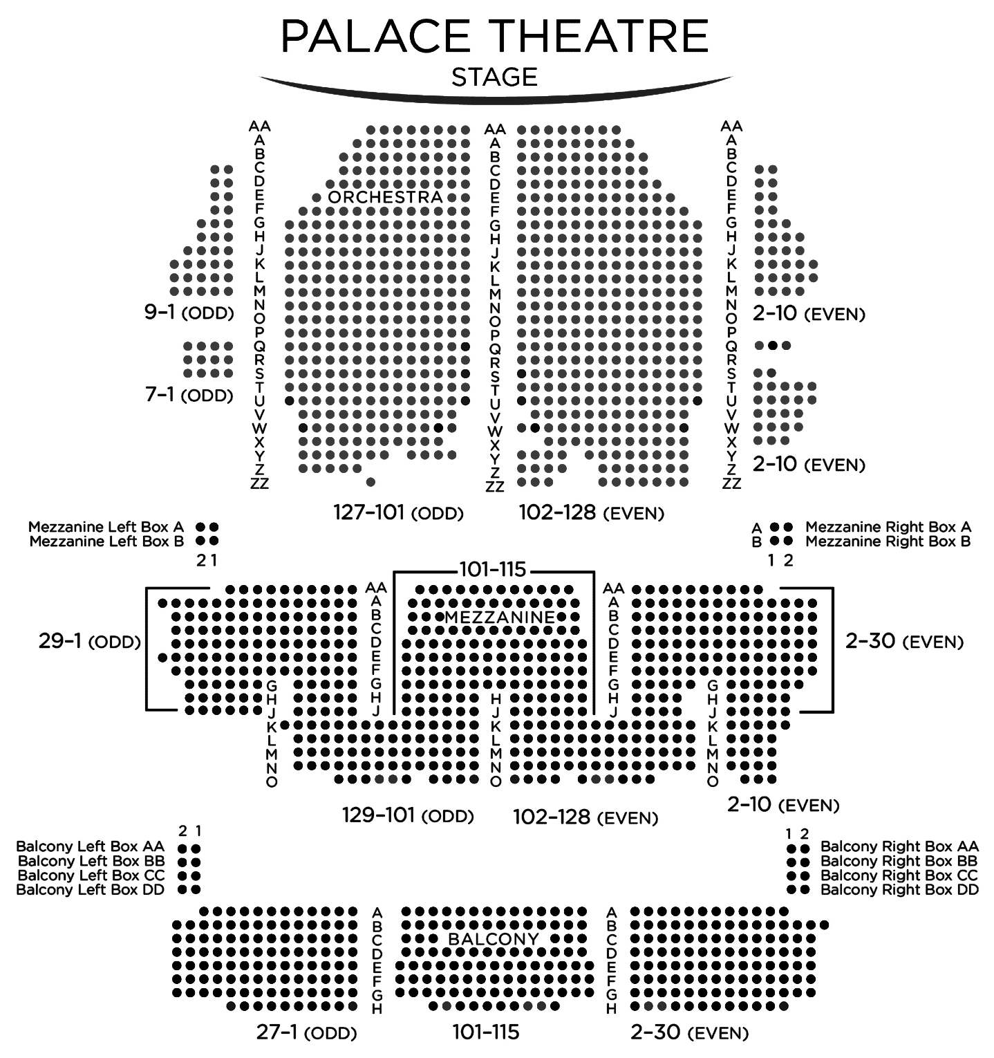 Plan du théâtre